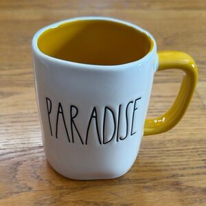 Rae Dunn Paradise White and Yellow Mug